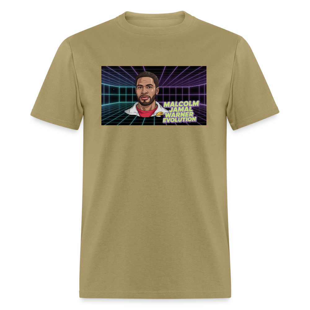 Unisex Classic Malcolm Jamal Warner T Shirt - khaki