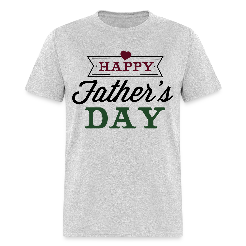 Unisex Father's Day Print T Shirt - heather gray
