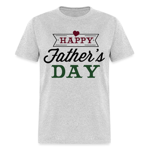 Unisex Father's Day Print T Shirt - heather gray