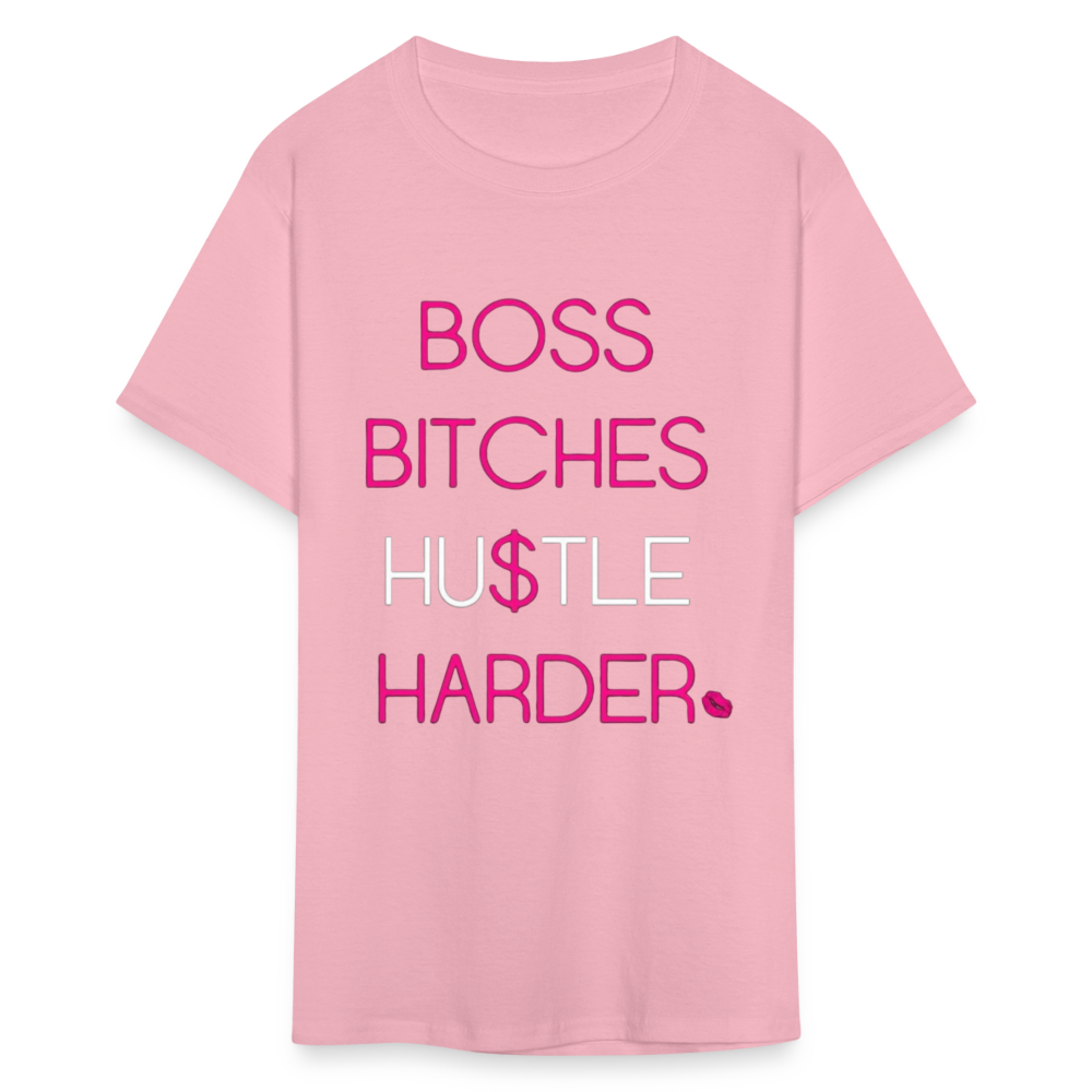 Women's Classic Boss Print T Shirt - pink