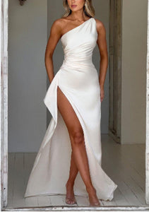 Girls Sexy Elegant Satin Prom Dress