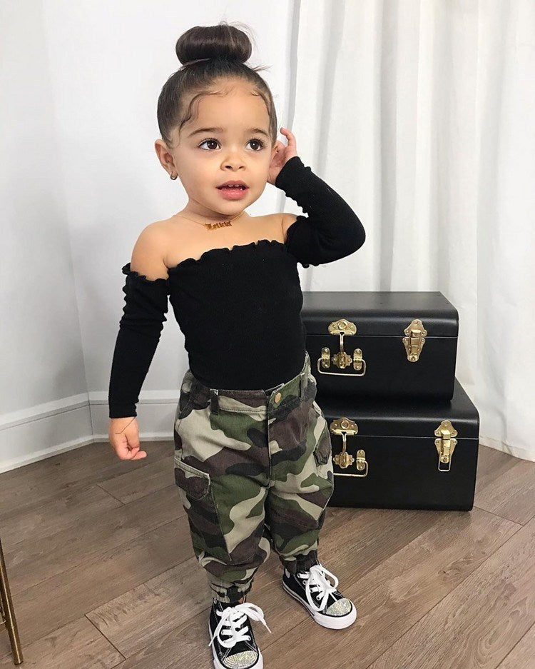 Baby Girl 2 Piece Shirt and Pants Set