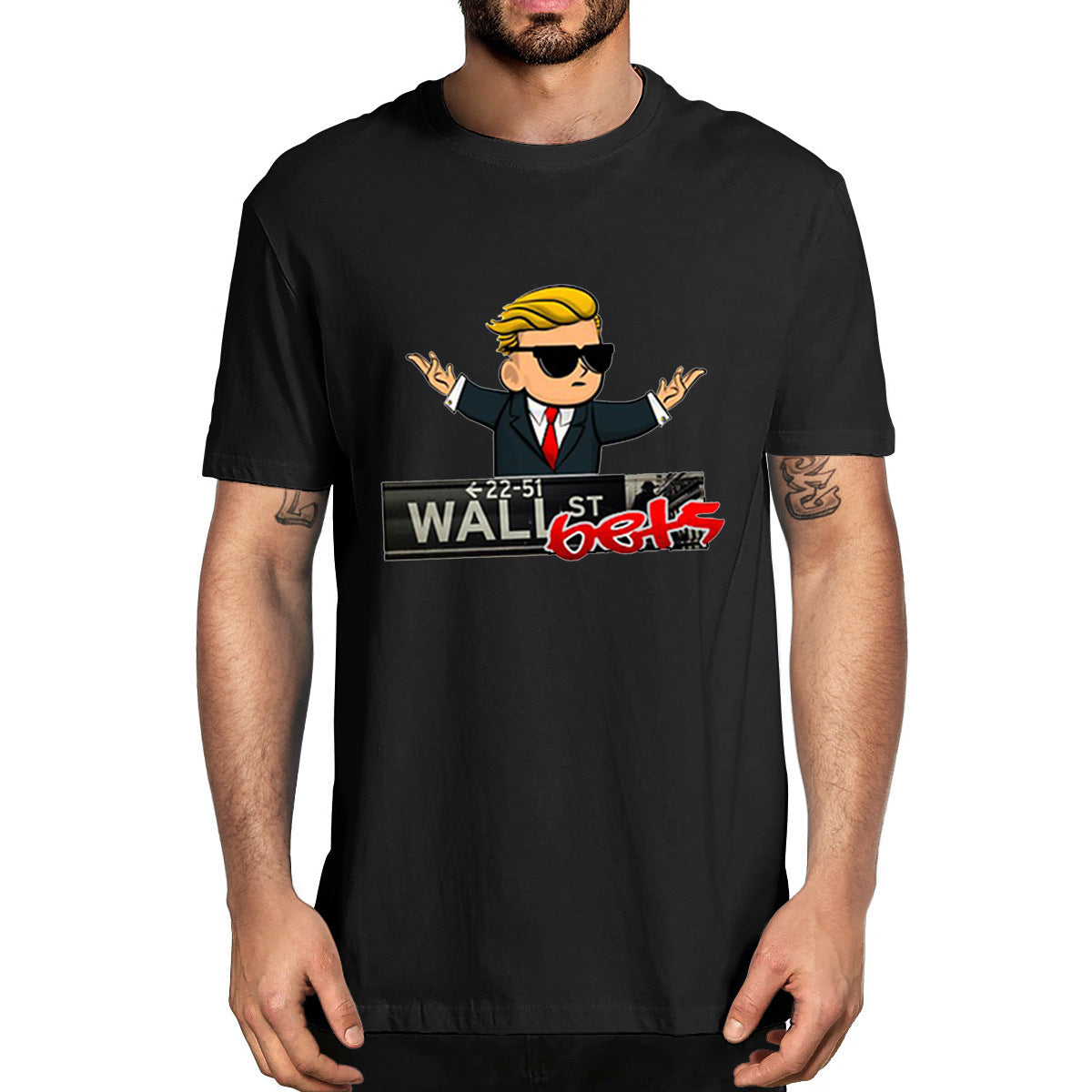 Men's Wallstreet Print T Shirt