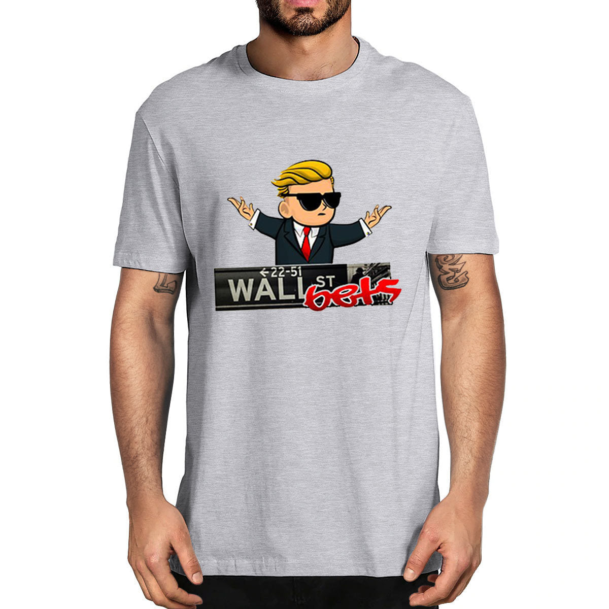 Men's Wallstreet Print T Shirt