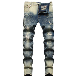 Boys Elastic Designer Straight Jeans