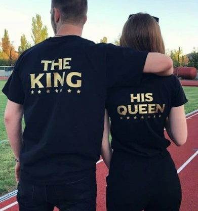 Couples King and Queen T Shirt Set