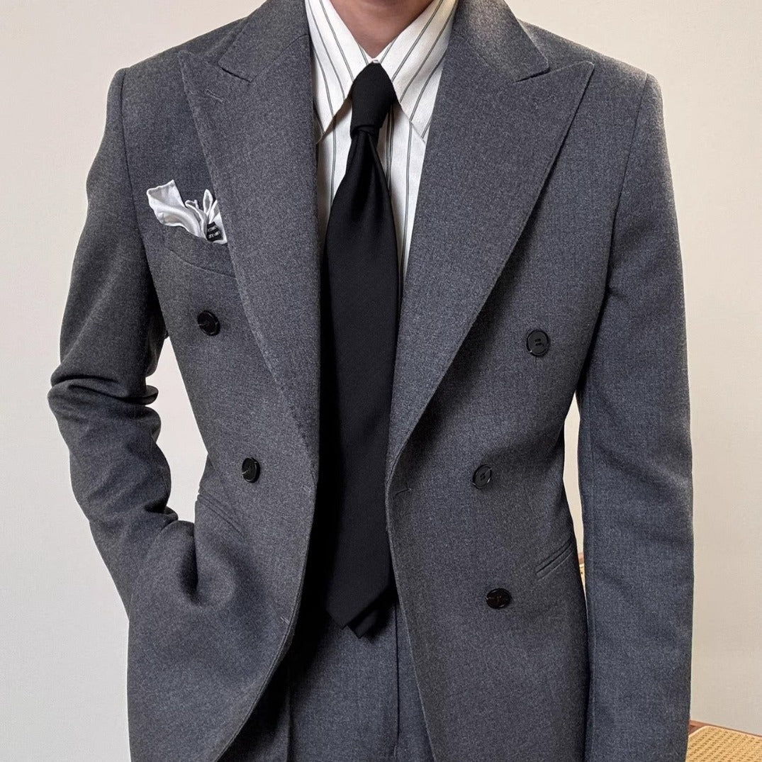 Men's Italian Double Breasted Suit Jacket