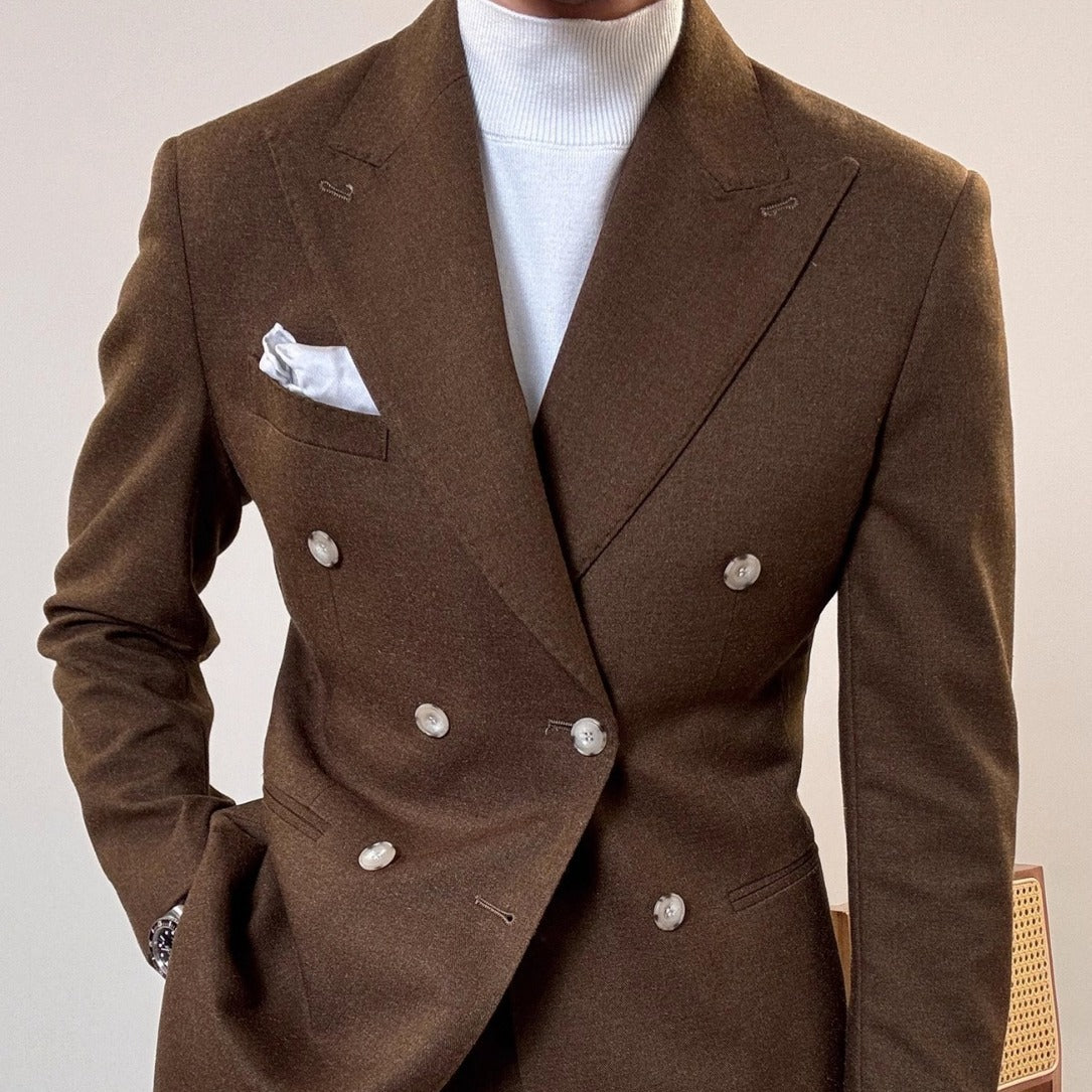 Men's Italian Double Breasted Suit Jacket