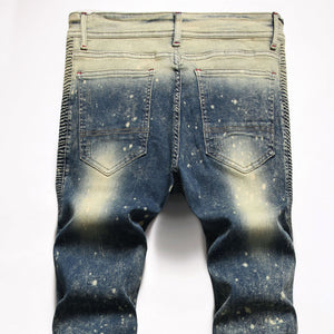 Boys Elastic Designer Straight Jeans