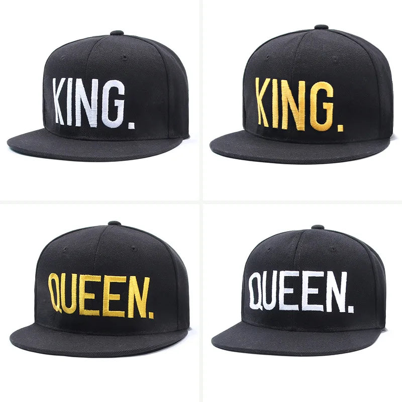 Unisex King and Queen 3D Snapback Baseball Caps