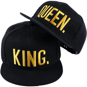 Unisex King and Queen 3D Snapback Baseball Caps