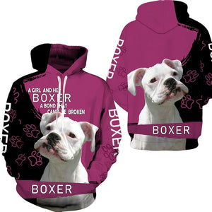 Men's 2 Piece Dog Print Hoodie Set