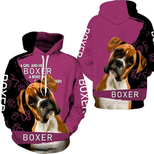 Men's 2 Piece Dog Print Hoodie Set