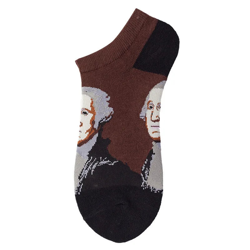 Unisex 1 Pair Funny Colorful Ankle Socks