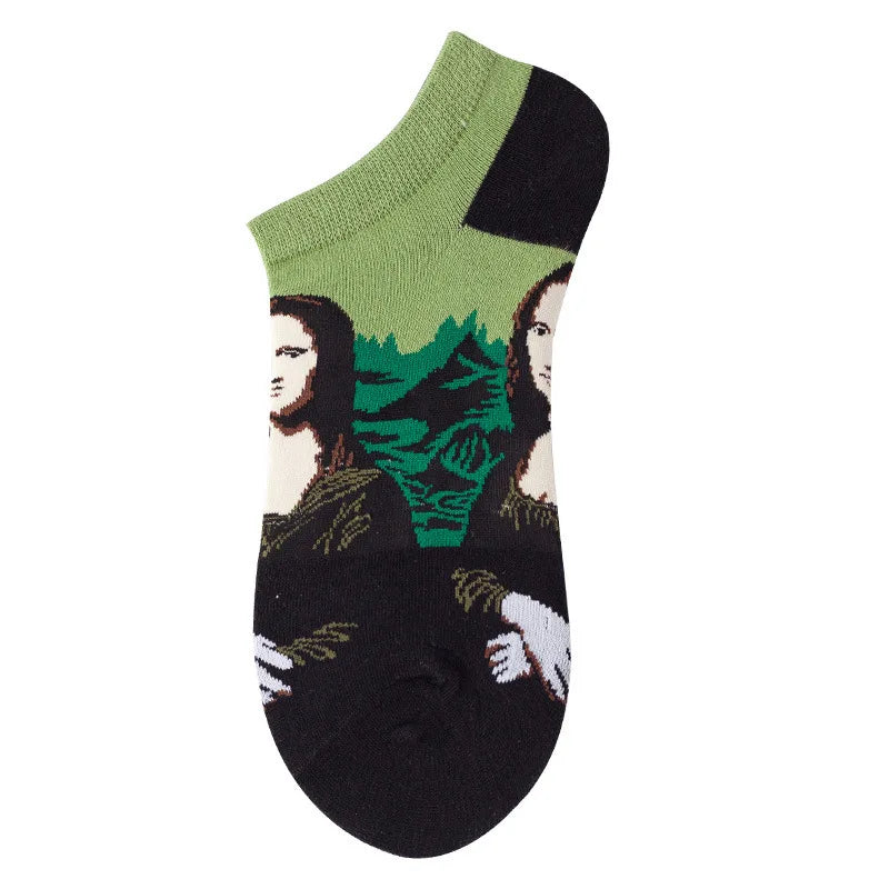 Unisex 1 Pair Funny Colorful Ankle Socks