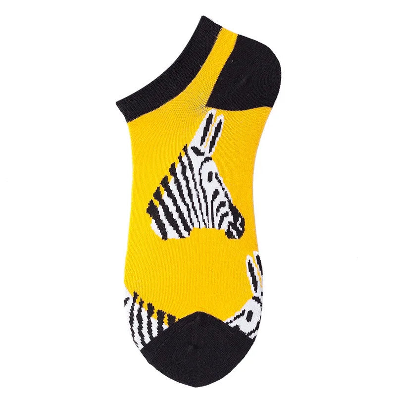 Unisex 1 Pair Funny Colorful Ankle Socks