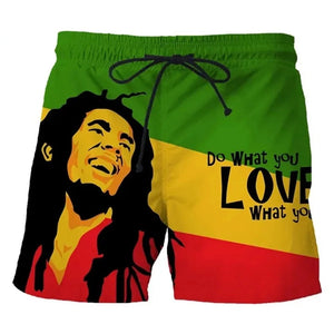 Men's Reggae Rasta Singer Bob Marley Print T Shirt