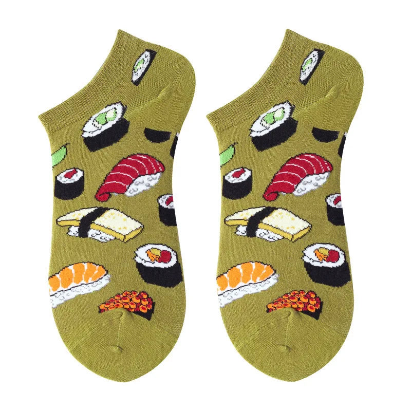 Unisex 1 Pair Funny Colorful Ankle Socks