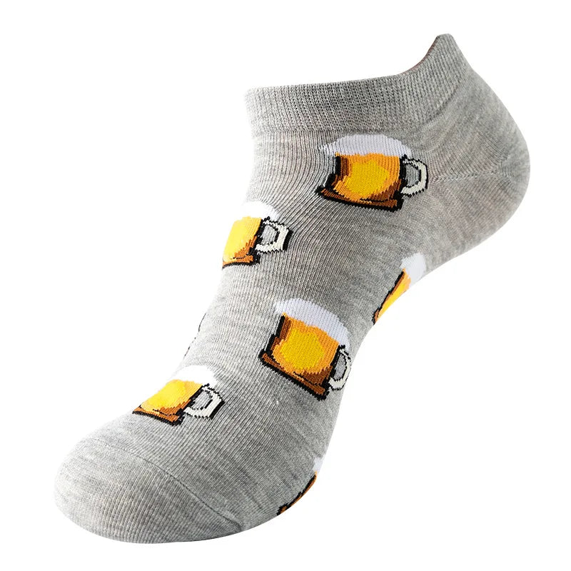 Unisex 1 Pair Funny Colorful Ankle Socks