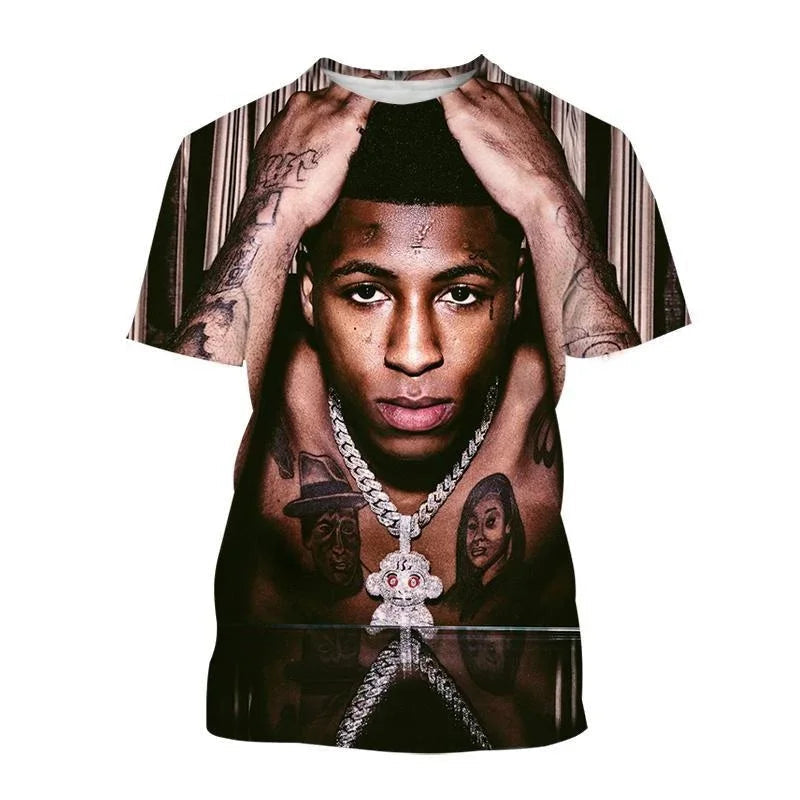 Unisex 3D YoungBoy Never Broke Printed T Shirt