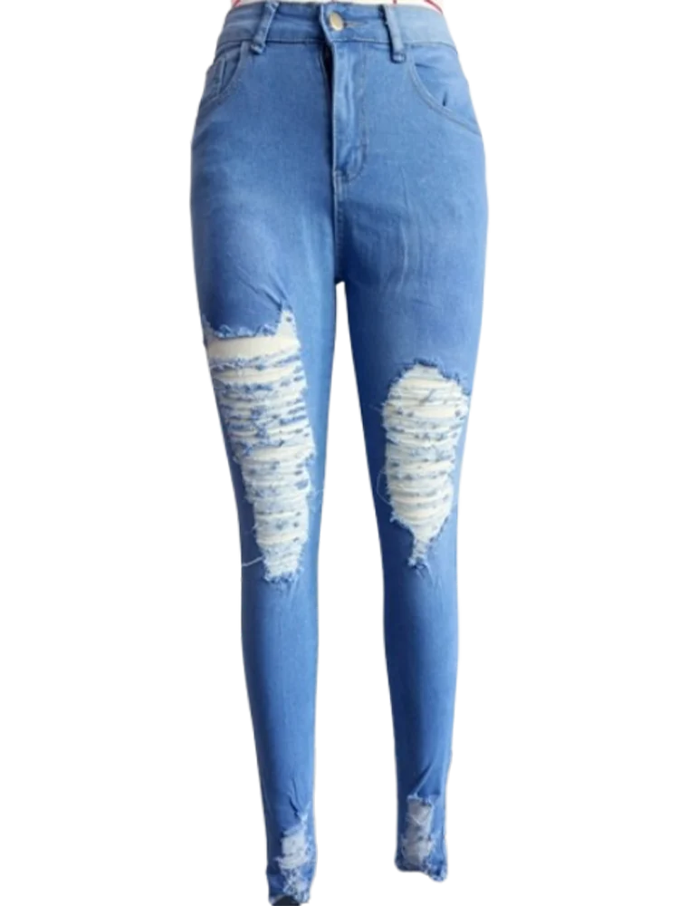 Women's Pocket Ripped Jeans