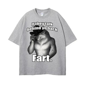 Men's Cotton Fart Print T Shirt