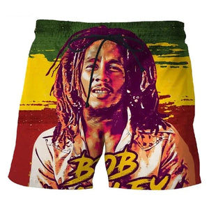 Men's Reggae Rasta Singer Bob Marley Print T Shirt