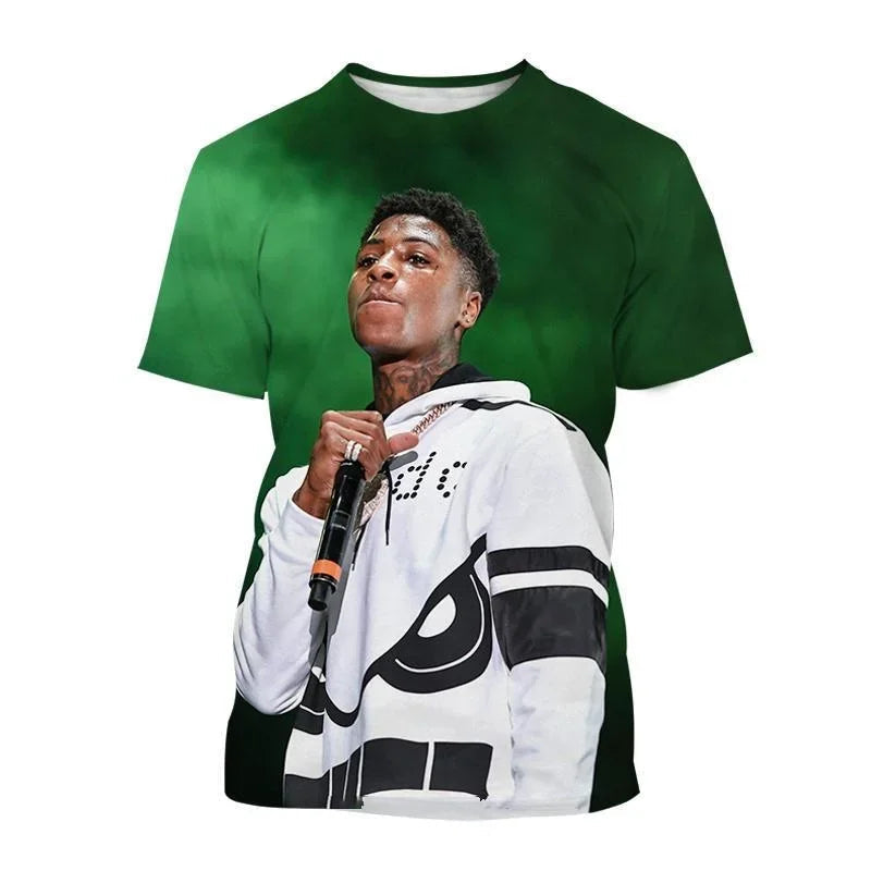 Unisex 3D YoungBoy Never Broke Printed T Shirt