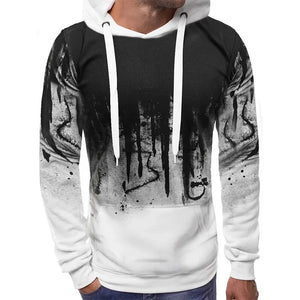 Men's Pullover Loose Hooded Sweatshirt