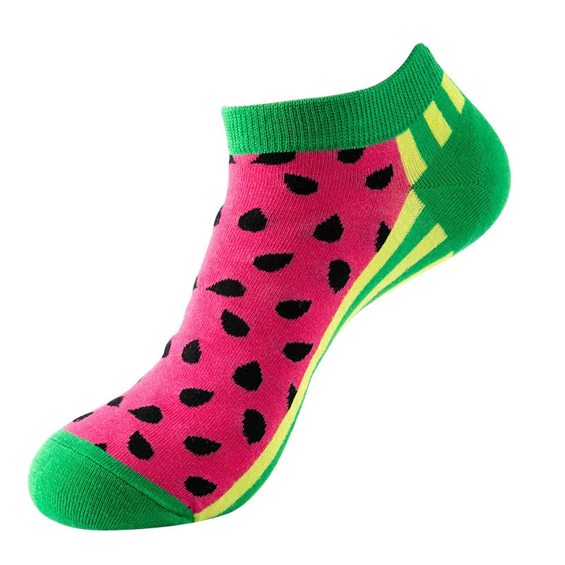 Unisex 1 Pair Funny Colorful Ankle Socks