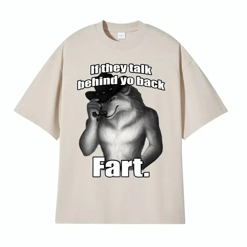 Men's Cotton Fart Print T Shirt