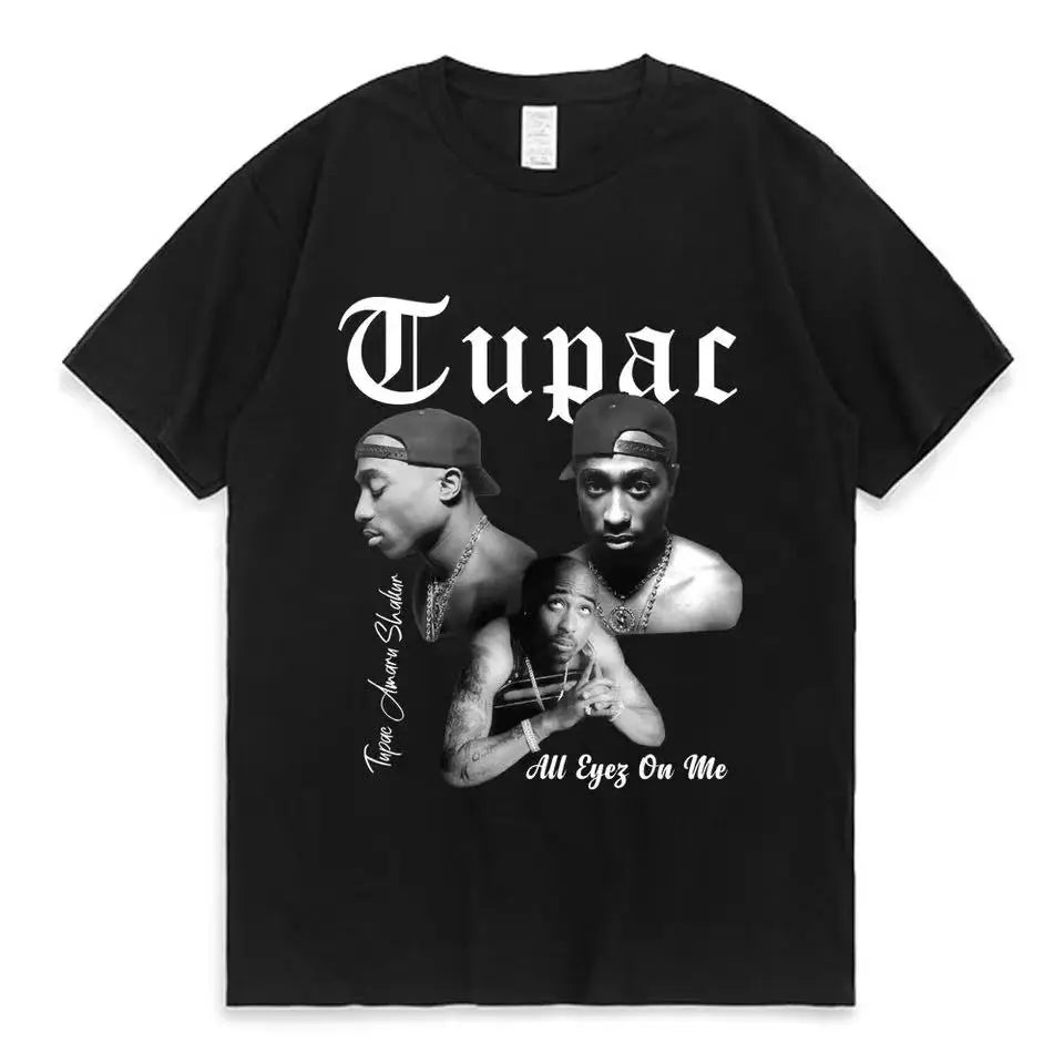 Unisex  2 Pac Hip Hop Print T Shirt