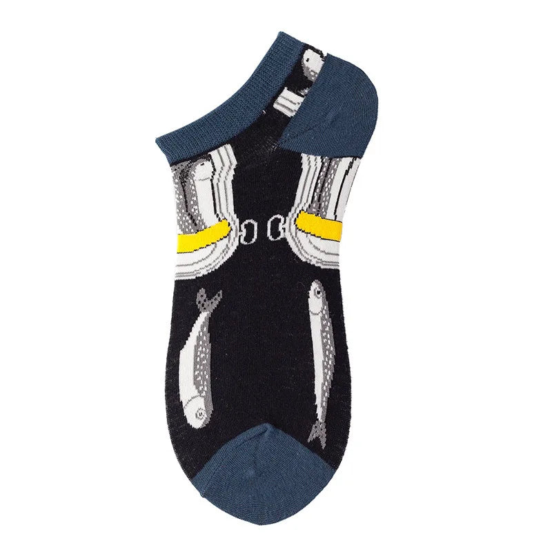 Unisex 1 Pair Funny Colorful Ankle Socks