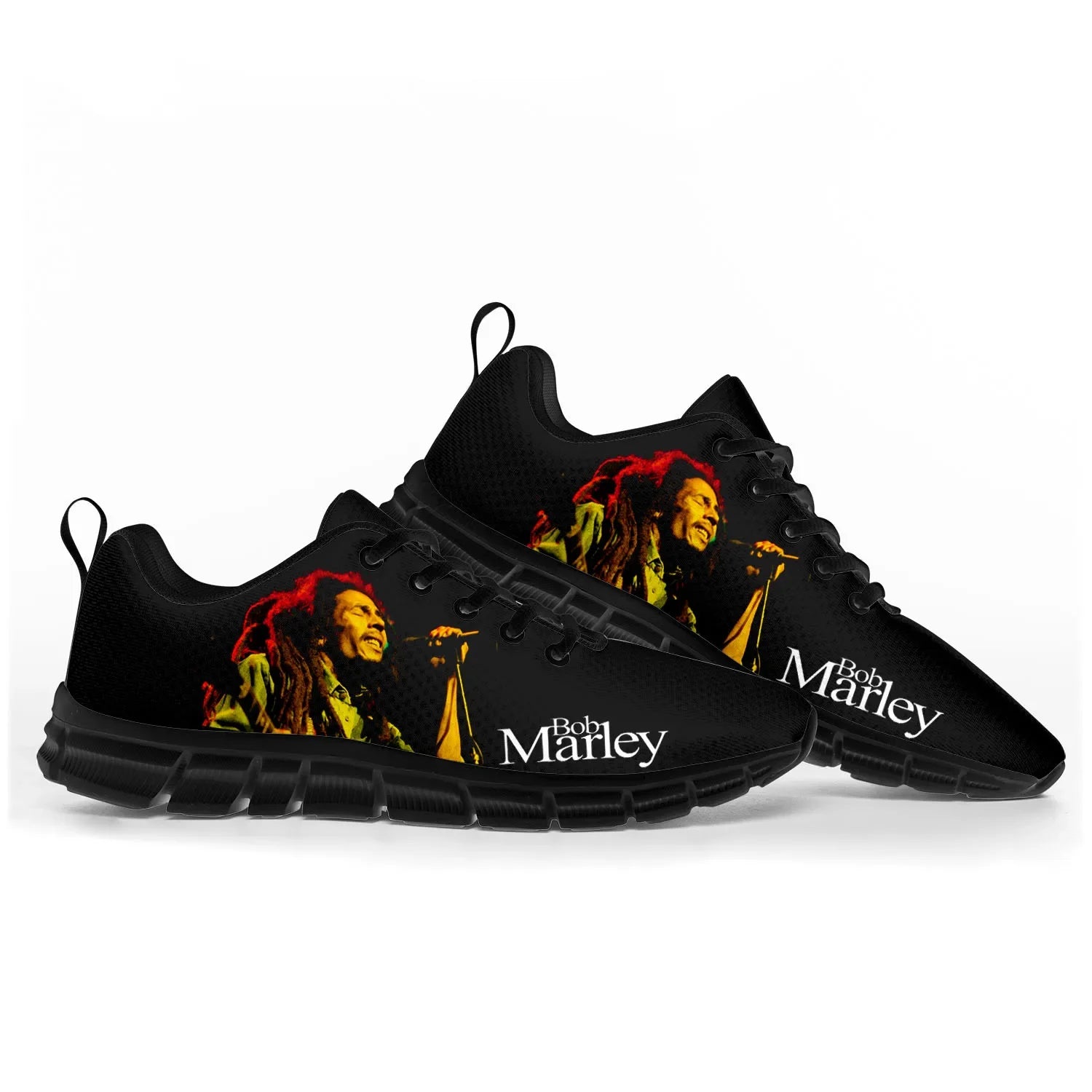 Men's Bob Marley Custom Print Gym Shoes