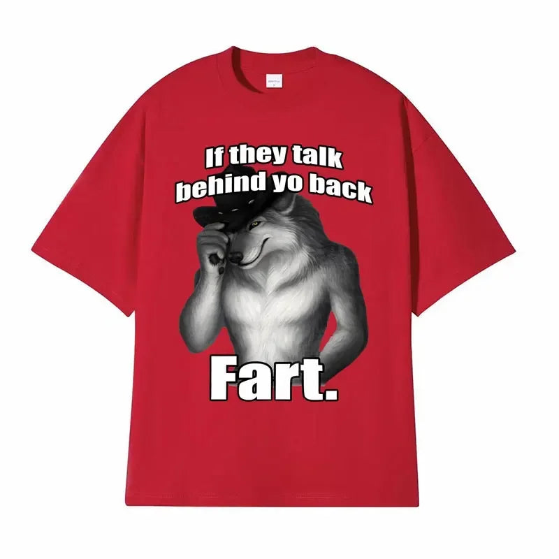 Men's Cotton Fart Print T Shirt