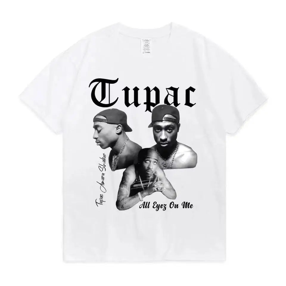 Unisex  2 Pac Hip Hop Print T Shirt