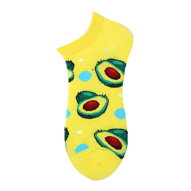 Unisex 1 Pair Funny Colorful Ankle Socks