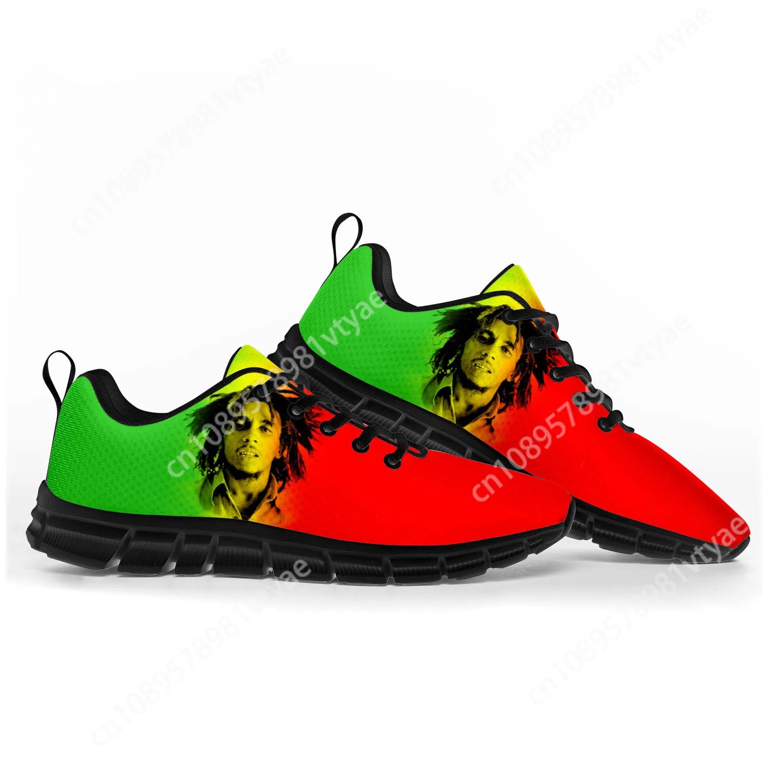 Men's Bob Marley Custom Print Gym Shoes