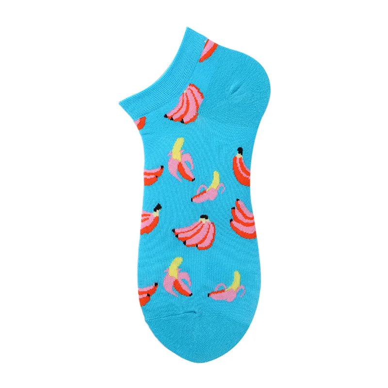 Unisex 1 Pair Funny Colorful Ankle Socks