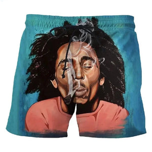 Men's Reggae Rasta Singer Bob Marley Print T Shirt