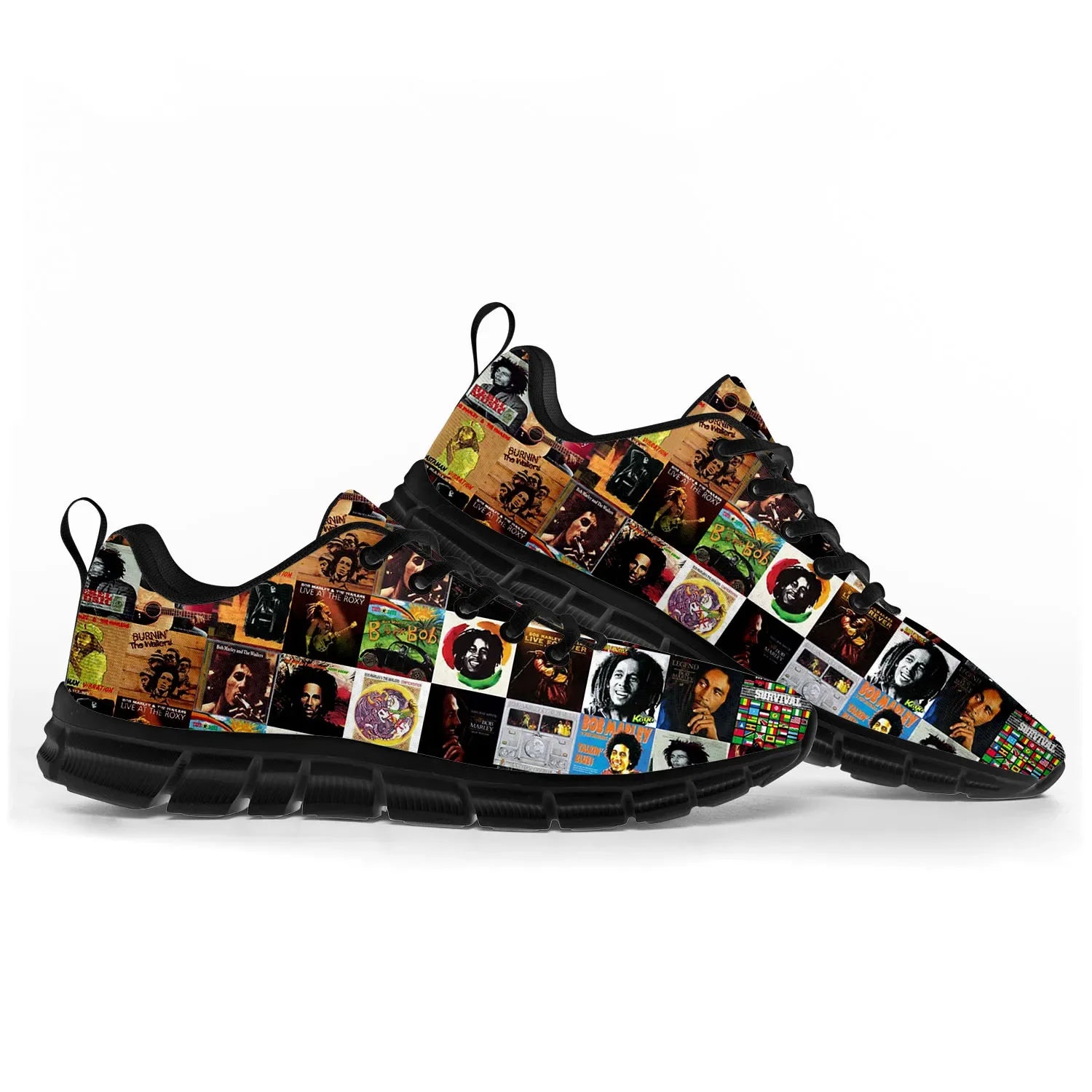 Men's Bob Marley Custom Print Gym Shoes