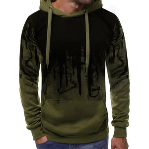 Men's Pullover Loose Hooded Sweatshirt