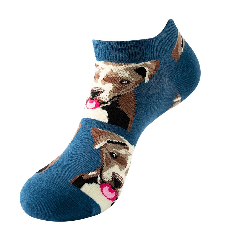 Unisex 1 Pair Funny Colorful Ankle Socks