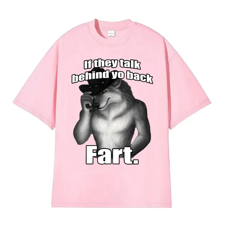 Men's Cotton Fart Print T Shirt