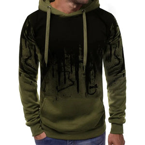 Men's Pullover Loose Hooded Sweatshirt