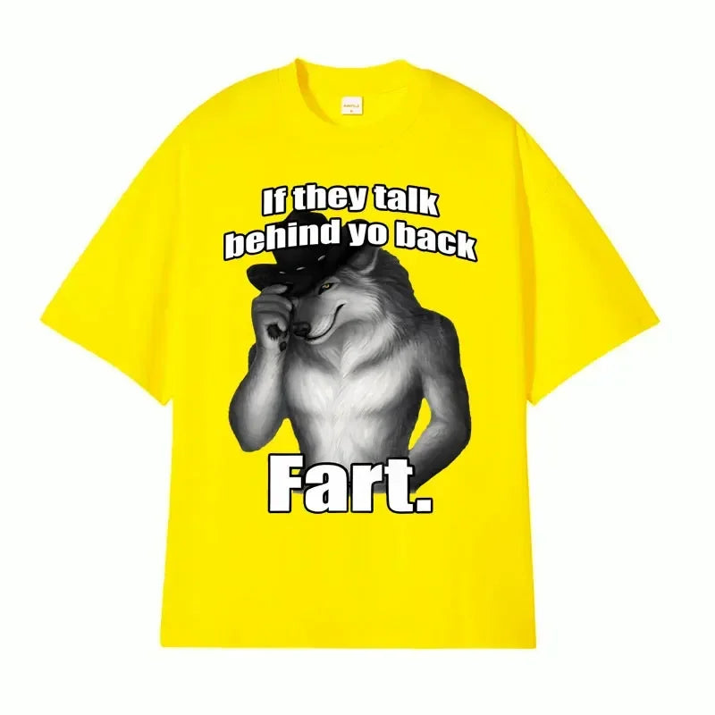 Men's Cotton Fart Print T Shirt