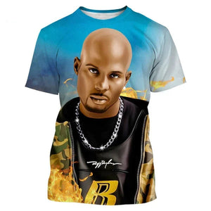 Men's 3D Dmx Print T Shirt