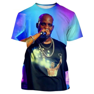 Men's 3D Dmx Print T Shirt