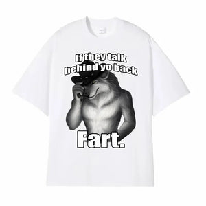 Men's Cotton Fart Print T Shirt