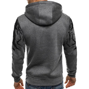 Men's Pullover Loose Hooded Sweatshirt